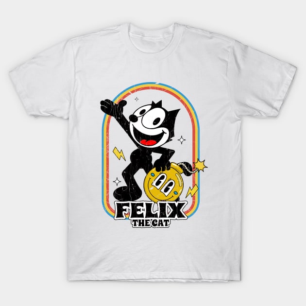 Felix the cat hold the bomb